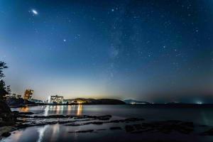 夏井ヶ浜の星の夜