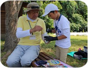 セメントを作っている写真です