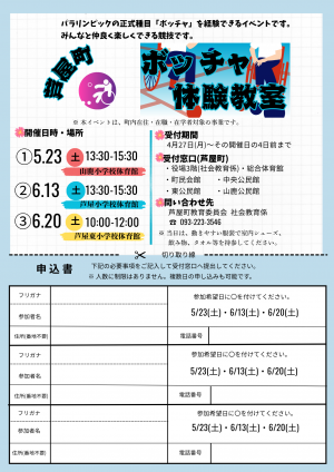 ボッチャチラシ