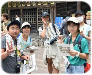 日光東照宮を散策している写真です
