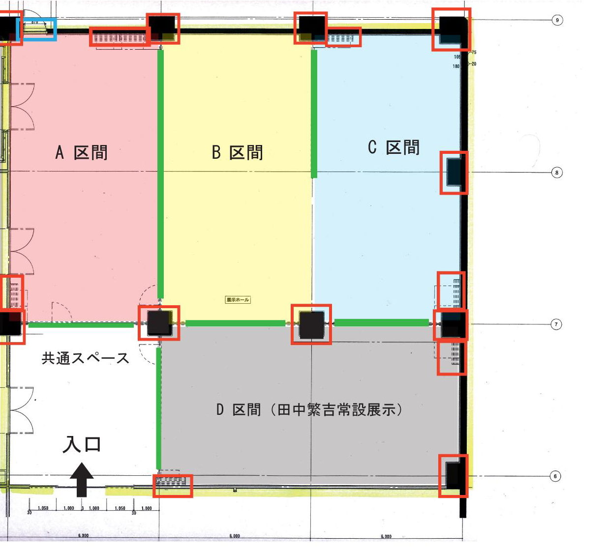 展示室図面の画像