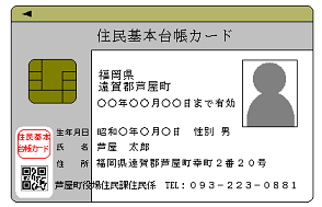 住基カード顔写真あり