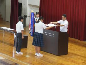 部活動表彰