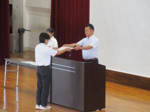 部活動表彰