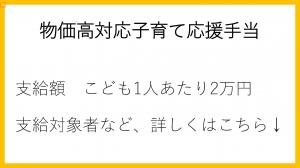 物価高対応子育て応援手当