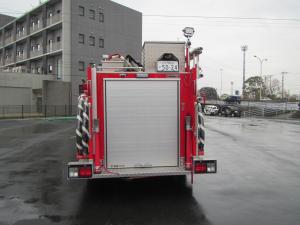 水槽付消防ポンプ自動車（後部）