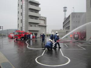 新車両を使用した訓練写真2