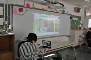 丁寧に芦屋小の取り組みを紹介しました。わかりやすい。さすがです。