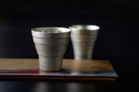 錫製酒器　銘「天地の詞」の写真です