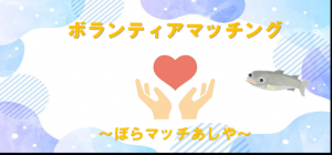 ボランティアマッチング　ぼらマッチあしや